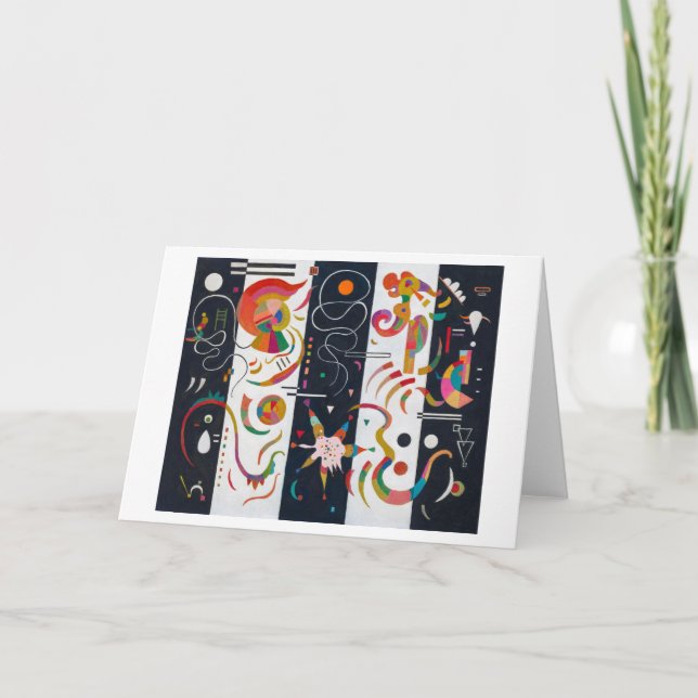 Cartão Stripes, Wassily Kandinsky (Frente)
