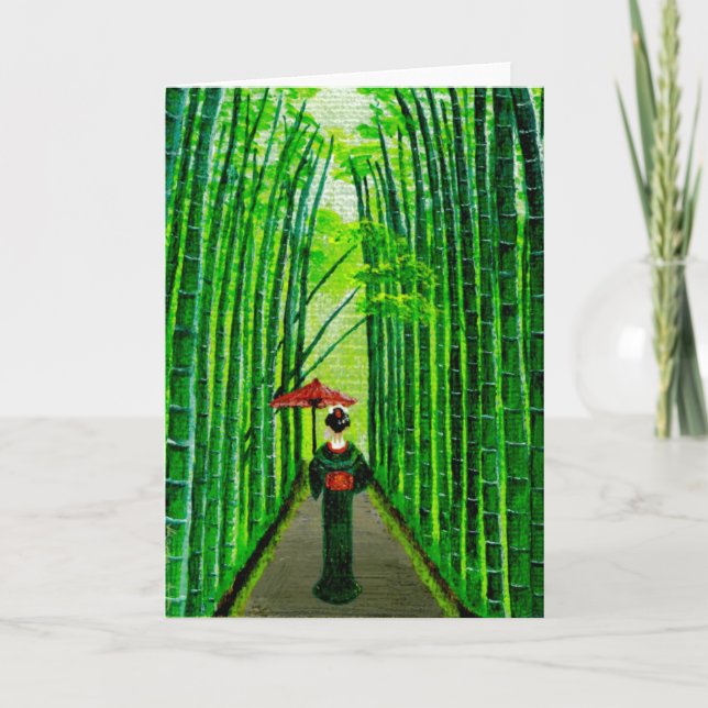 Cartão "Strolling Beauty" (Frente)