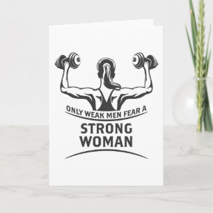 Cartão Strong Woman Greeting Card