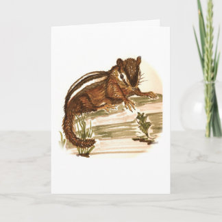 Cartão Stubby the Chipmunk Birthday Card