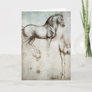 Cartão Study of Horses