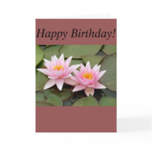 Stunning Waterlily Greeting Card