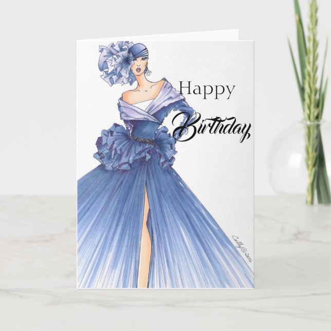 Cartão Stunningly Dramatic Birthday Card! (Frente)