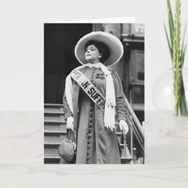 Cartão Stylin' Suffragette, 1908 (Frente)