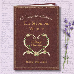 Cartão Stylish and Unique Stepmom Storybook Photo Card