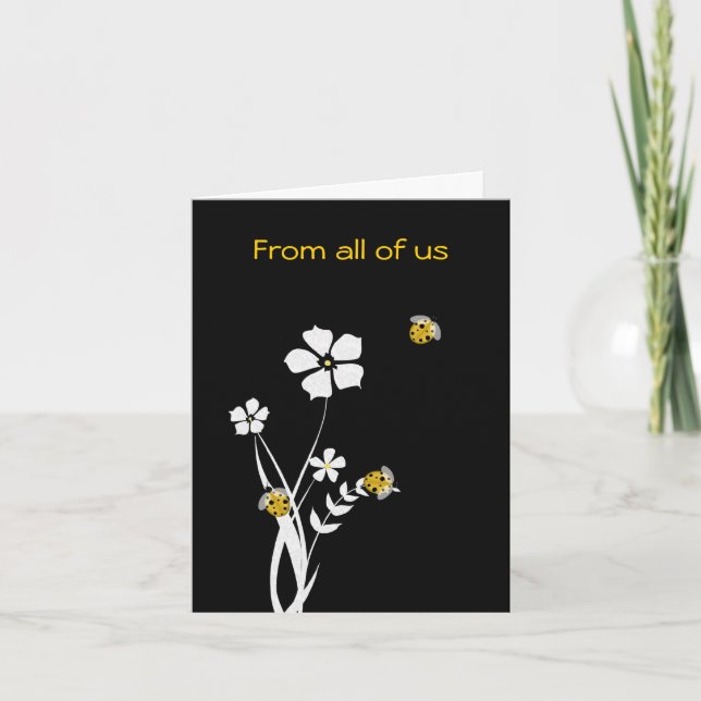 Cartão Stylish Ladybug Mother's Day Card (Frente)