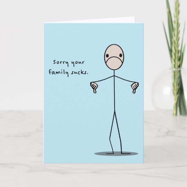 Cartão Sua família suga (Frente)