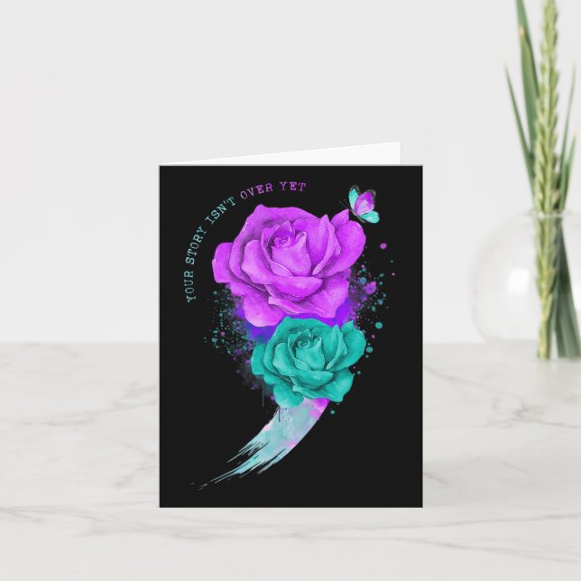 Cartão Sua história ainda não acabou, o suicídio de Semic (Frente)