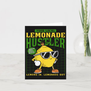 Cartão Sua Limonada Local Hustler Engraçado Lemon Stand B