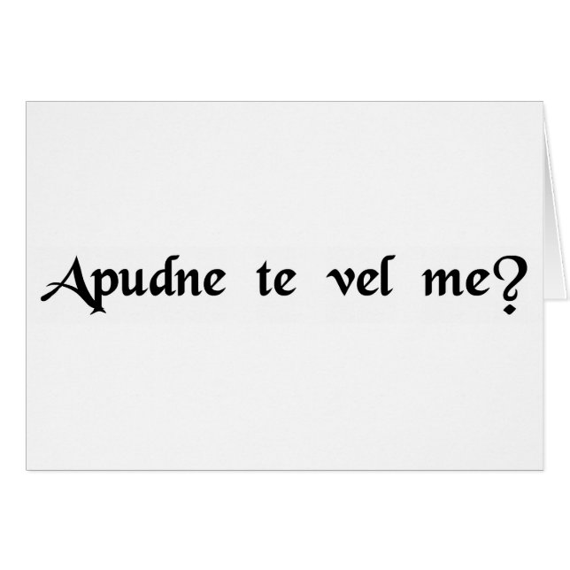 Cartão Sua lugar ou mina? (Frente Horizontal)