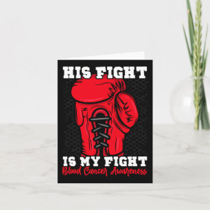 Cartão Sua Luta É Minha Luta. Boxer Boxer Blood Cancer A