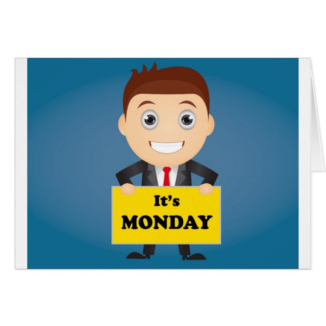 Cartão Sua segunda-feira (Frente Horizontal)