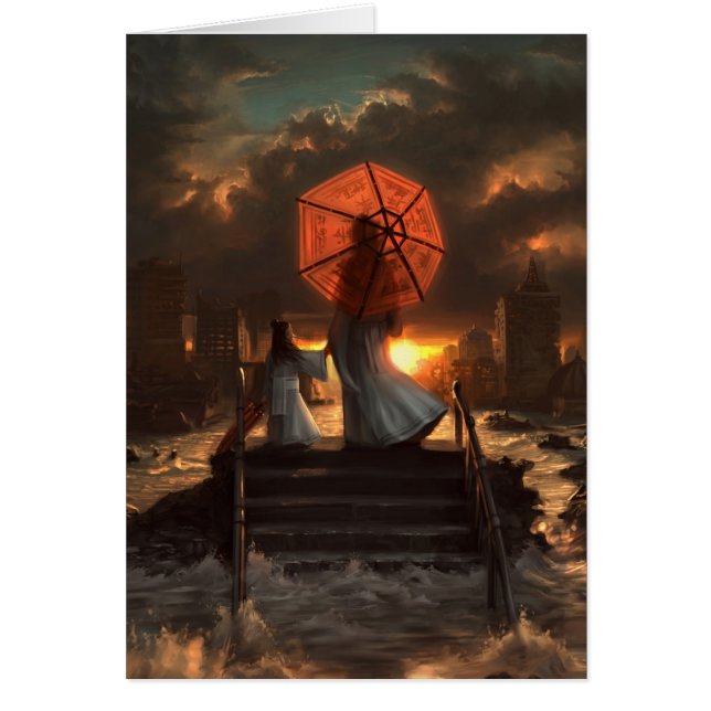 Cartão Sua silhueta silenciosa (Frente)