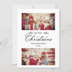 Cartão Suas Filiações Botânicas de Natal Simples 2 Fotos