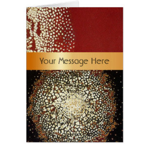 Cartão Suas palavras em esmaltes cerâmicos