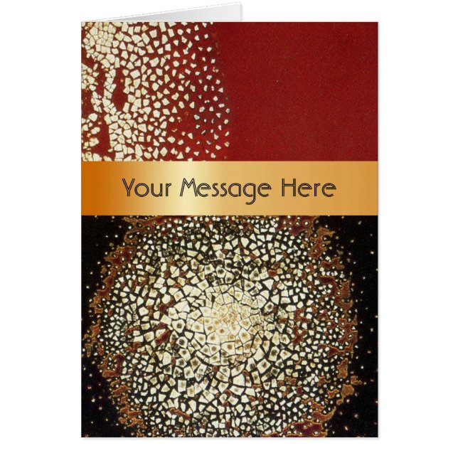 Cartão Suas palavras sobre esmaltes cerâmicos (Frente)