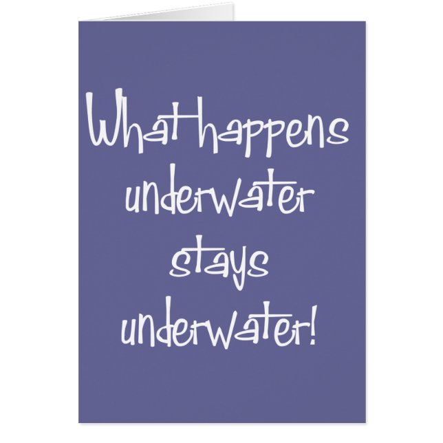 Cartão Subaquático (Frente)