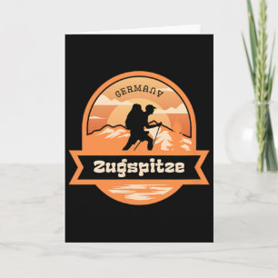 Cartão Subida ao Zugspitze Alemanha Alpes Montanhas Tirol