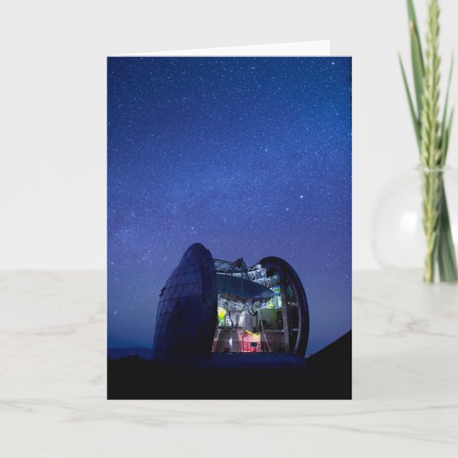 Cartão Submilímetro Cal Tech Observatório | Havaí (Frente)