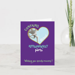 Cartão substituição do quadril engraçado presente de ciru