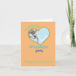 Cartão Substituição do quadril engraçado presente de ciru