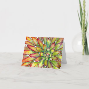 Cartão Succulent Agave Greeting Card by Debra Lee Baldwin