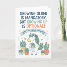 Succulent and Plant Lover Happy Birthday