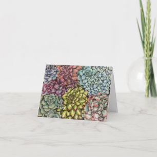 Cartão Succulents