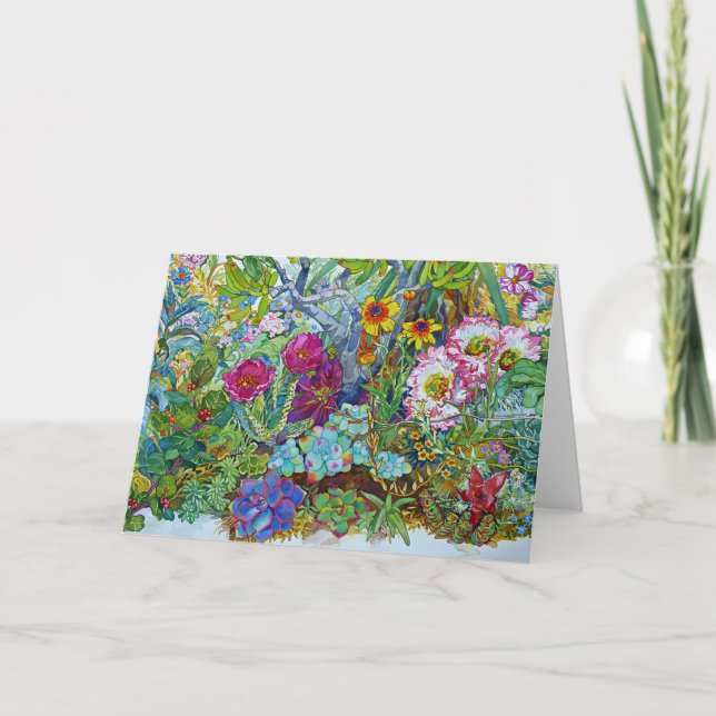 Cartão "Succulents & Cacti" (Frente)