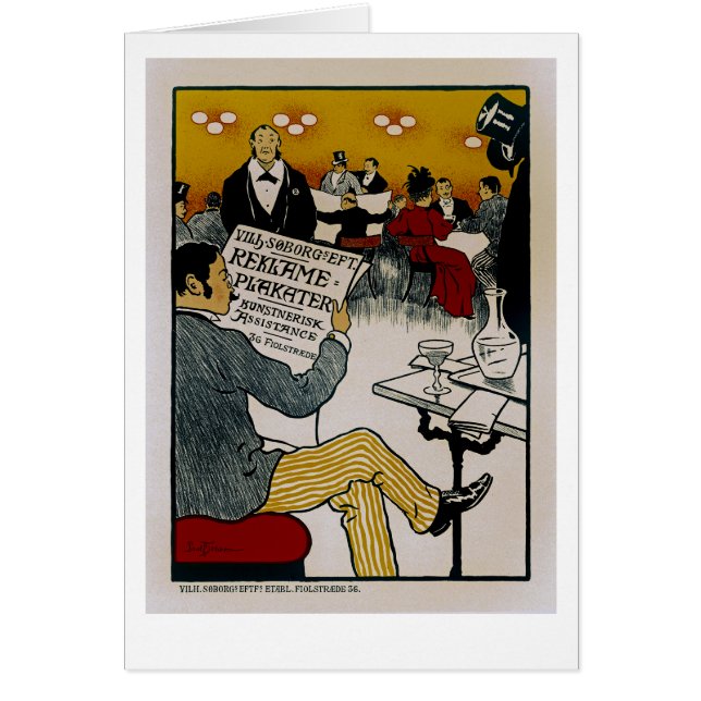 Cartão Sucessores de Vilhem Soborg (Frente)