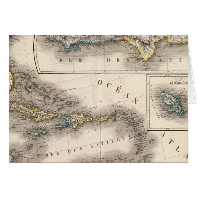 Cartão Sudeste da América do Norte (Frente Horizontal)