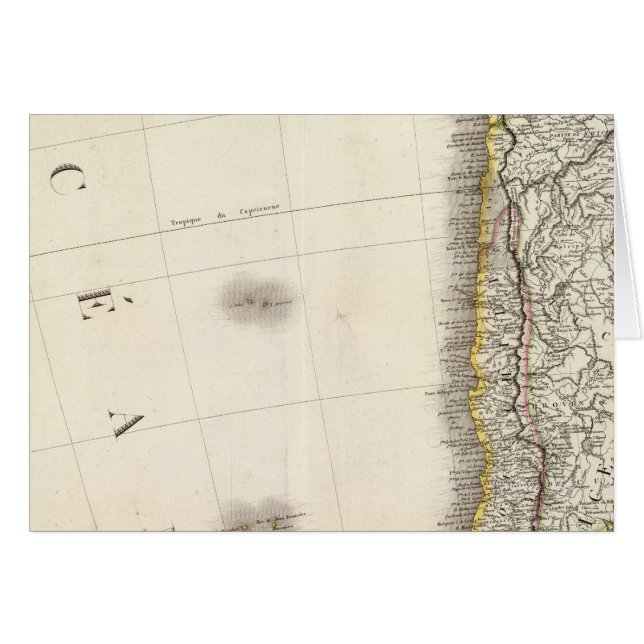 Cartão Sudeste da América do Sul (Frente Horizontal)