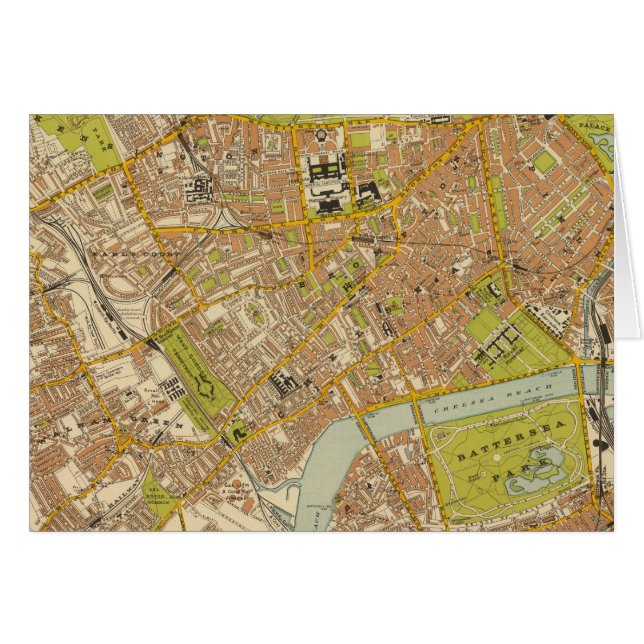 Cartão Sudoeste de Londres (Frente Horizontal)