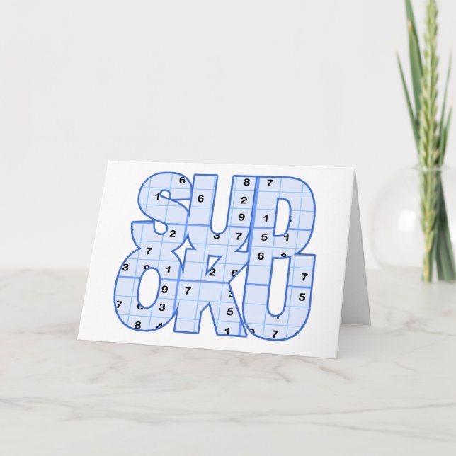 Cartão Sudoku Greeting Card (Frente)
