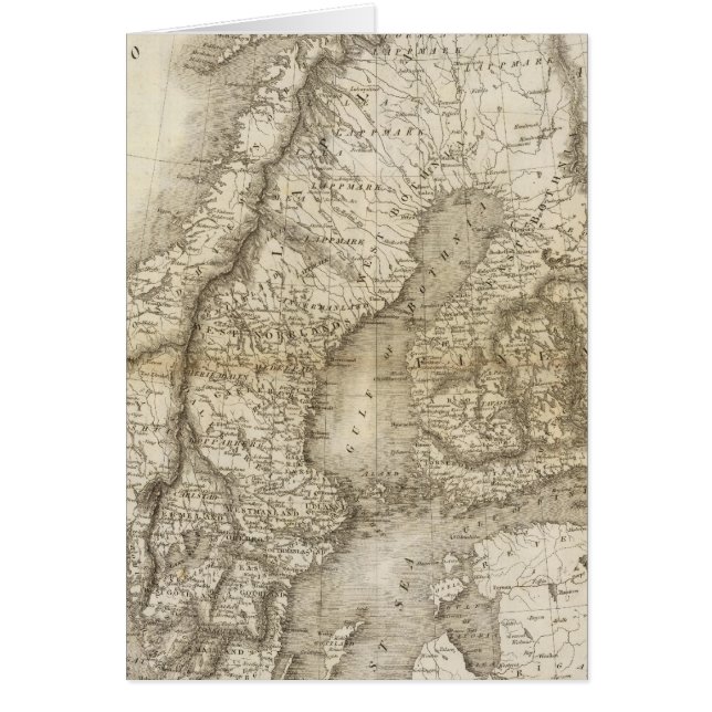 Cartão Suecia, Dinamarca, Noruega (Frente)