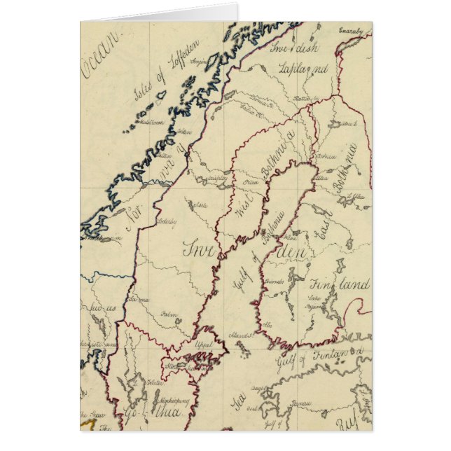 Cartão Suecia, Dinamarca, Noruega 2 (Frente)