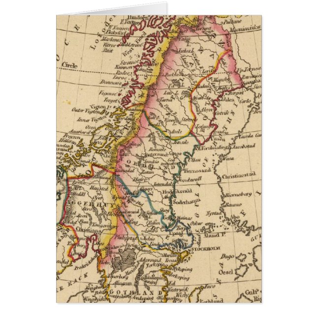 Cartão Suecia, Noruega 2 (Frente)