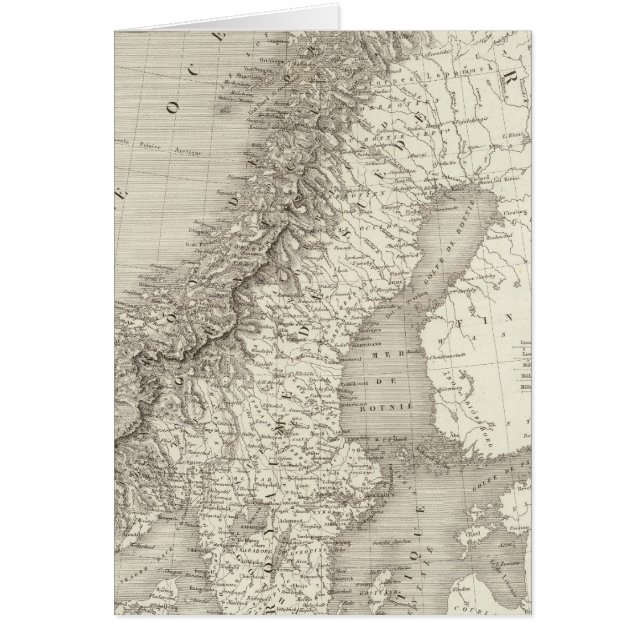 Cartão Suecia, Noruega e Dinamarca (Frente)