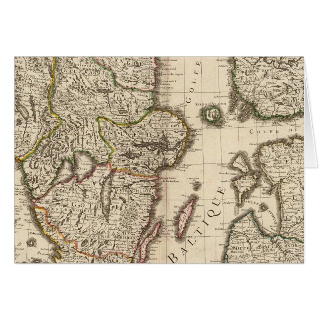 Cartão Suecia, Noruega, Europa (Frente Horizontal)