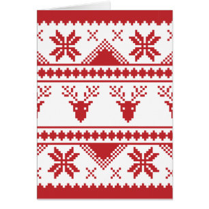 Cartão suéter de natal feio