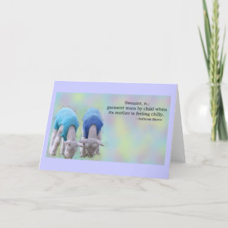 Cartão Suéter Definido