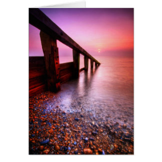 Cartão Suffolk 6. da praia de Aldeburgh - personalizado