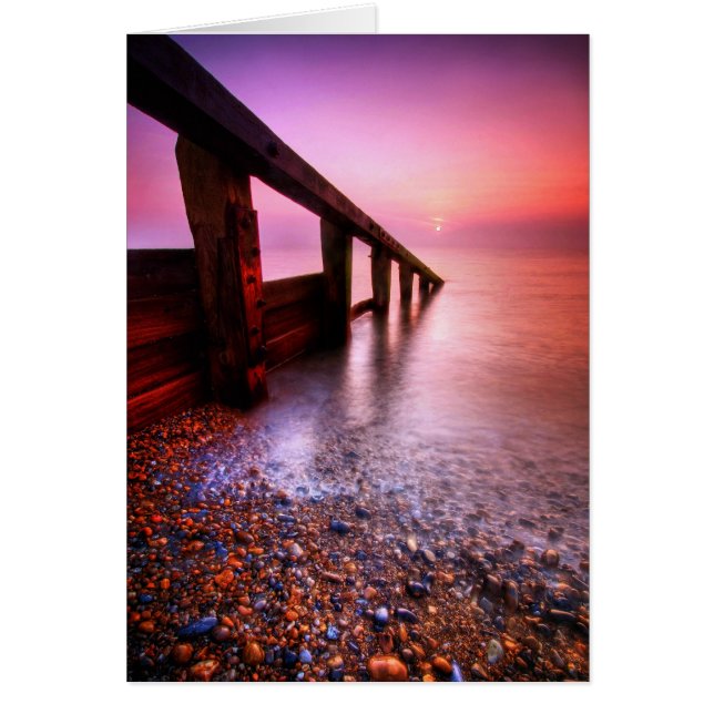 Cartão Suffolk 6. da praia de Aldeburgh - personalizado (Frente)