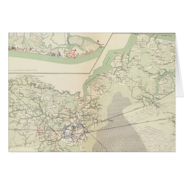 Cartão Suffolk e vizinhança (Frente Horizontal)