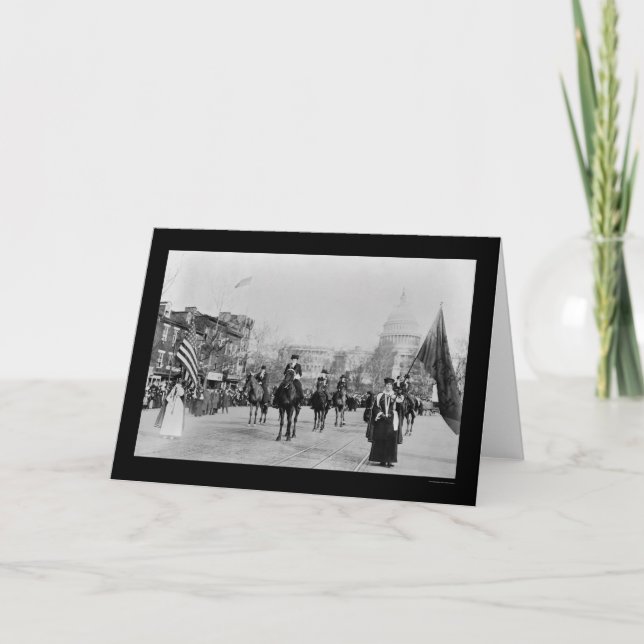 Cartão Suffrage Parade Washington, DC 1913 (Frente)