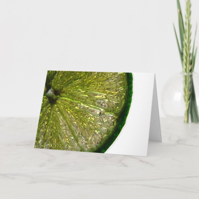 Cartão Sugar Coated Lime Slice (Frente)