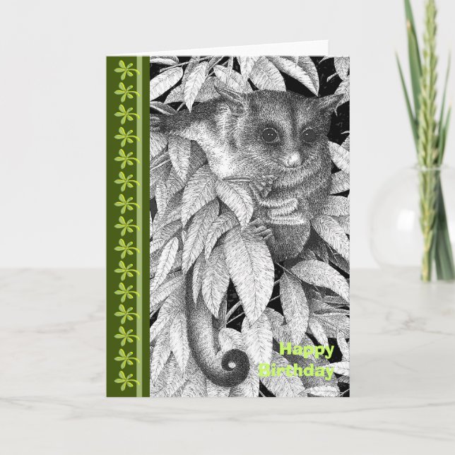 Cartão Sugar Glider Birthday Card (Frente)