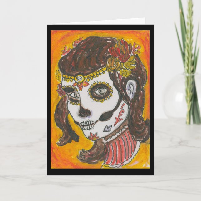 Cartão Sugar Skull by Vincent Faggella (Frente)
