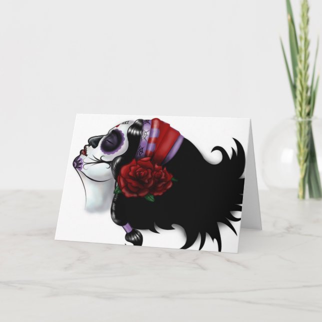 Cartão Sugar Skull Design (Frente)