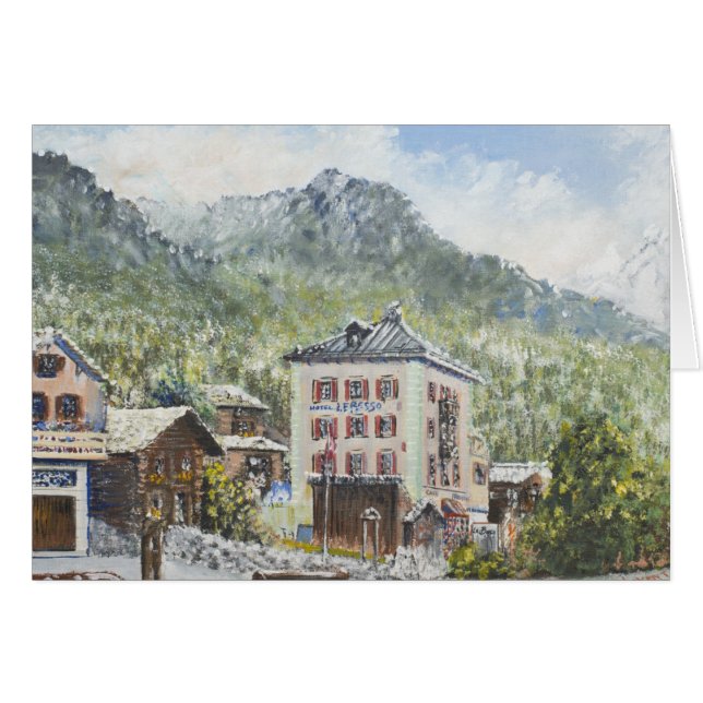 Cartão Suiça de Zinal. 2007 (Frente Horizontal)